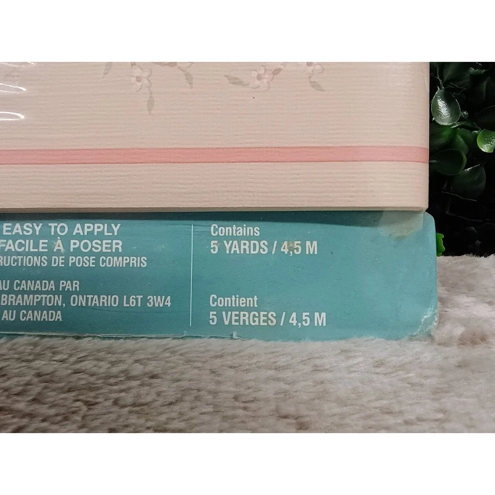 3‎ Rolls Signature Shell Wallpaper Border Pink Floral Coastal Cottagecore 71562F